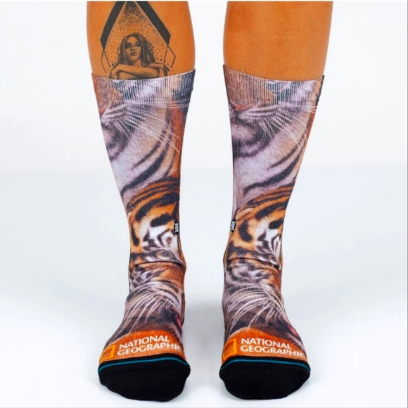 Stance Other - NWT Men's National Geographic Two Tigers Stance Crew Socks